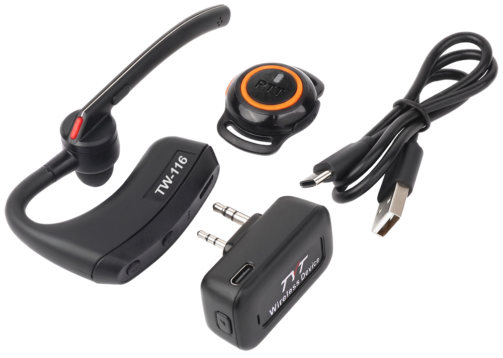 Беспроводная Bluetooth гарнитура TYT для портативных радиостанций TW-116