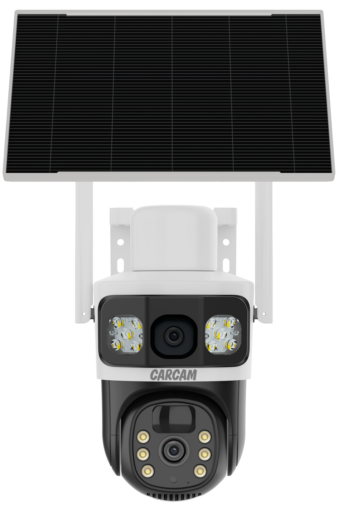 CARCAM 4MP Solar Outdoor PTZ Triple View Camera V380BP8Pro-4G