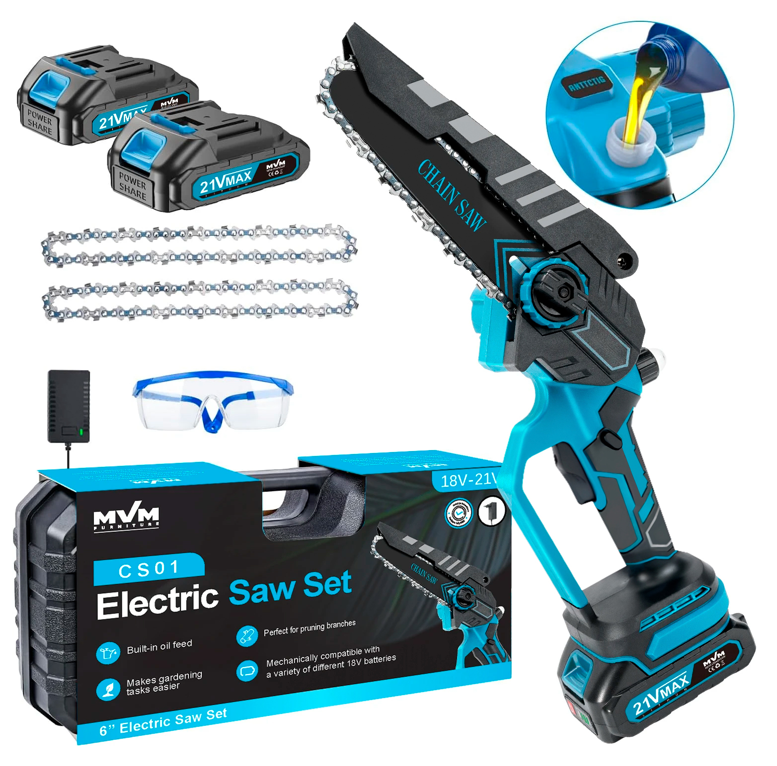 Cordless Lithium Battery Brush Mini Chainsaw (CS01)