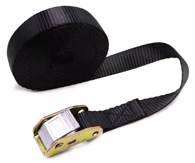 Ремень для фиксации груза с пряжкой CARCAM 2м Черный