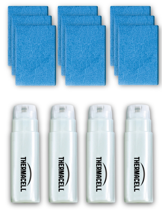 Набор запасной Thermacell Refills MR 400-12 (4 газовых картриджа + 12 пластин)
