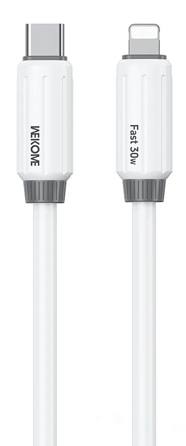 Wekome Fast Data Cable Type-C to Lighting 30W (WDC-29) White