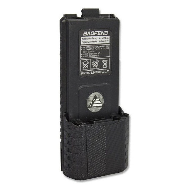 Аккумулятор усиленный BL-5L для рации Baofeng UV-5R 3800 мАч