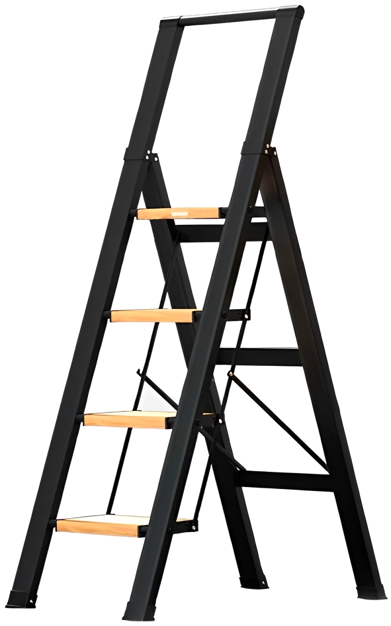 Bafen Midoli 4-Step Household Ladder With Handrails