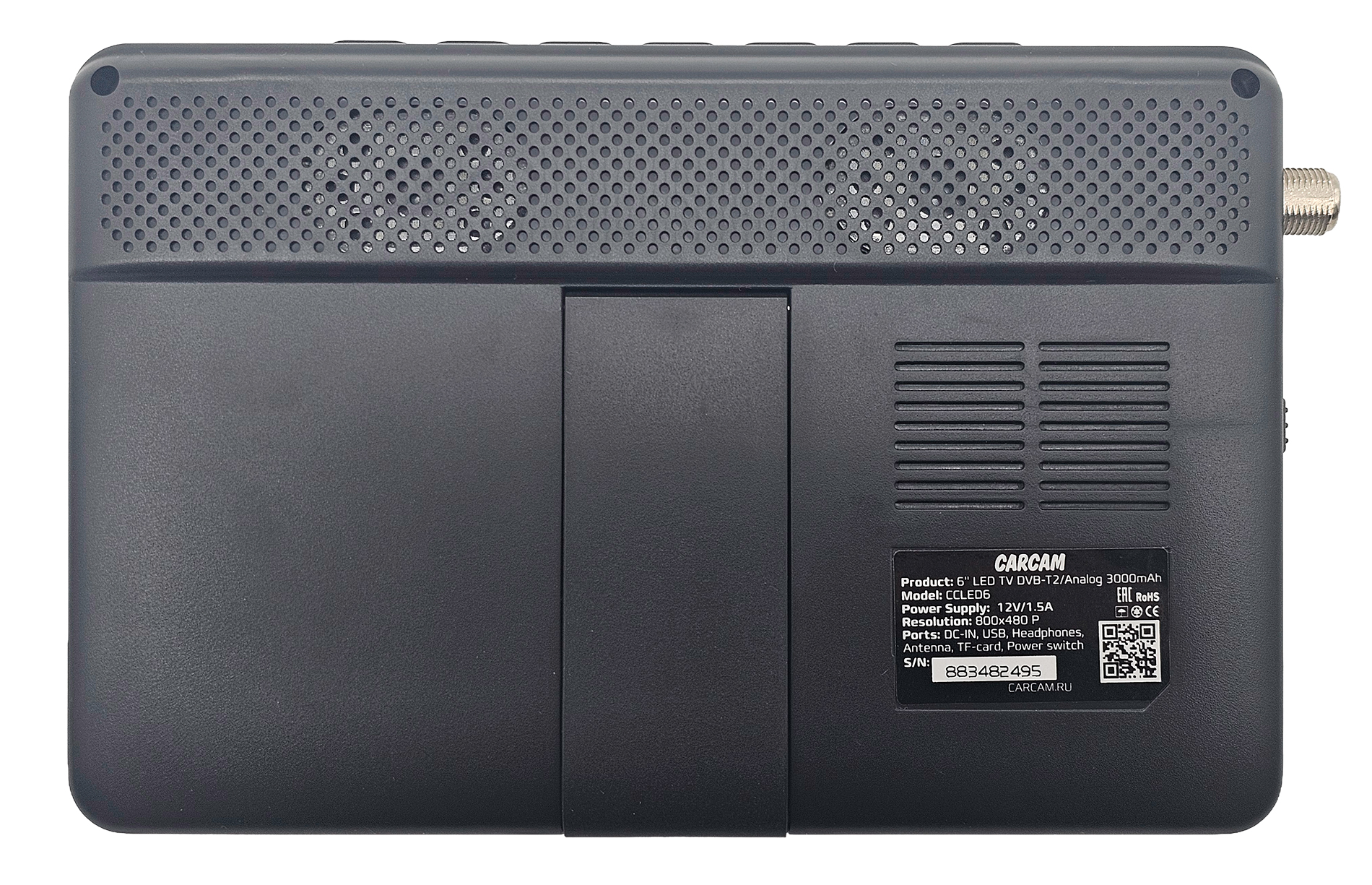 CARCAM 6" LED TV DVB-T2/Analog 3000 mAh (CCLED6)