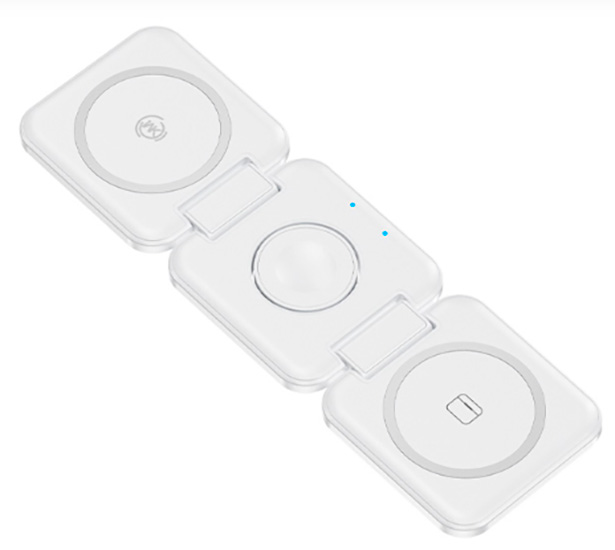 Wekome Folding 3-in-1 Wireless Charger (WP-U174) White