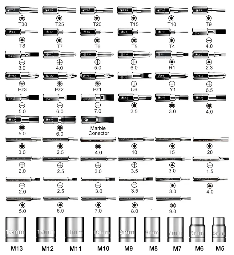 JAKEMY Screwdriver Toolkit 69 In 1 (JM-6111)