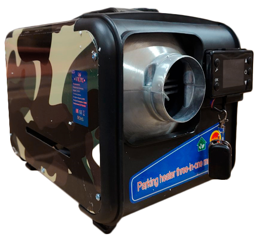 Viking Portable Autonomous Diesel Heater 9.9kW 12v/24v/220v-1 Aluminum Camouflage