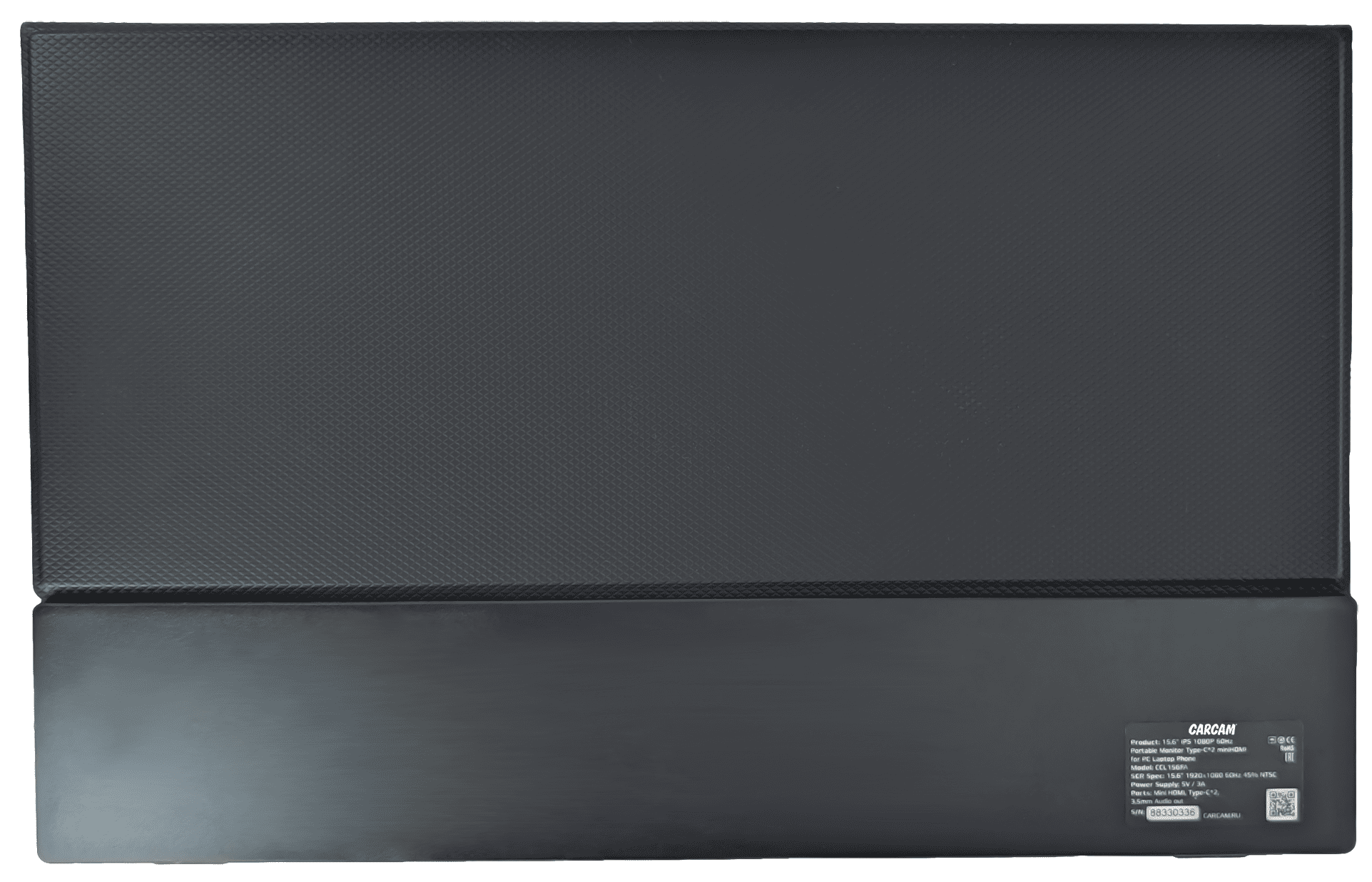 CARCAM 15.6'' IPS 1080P 60Hz Portable Monitor Type-C*2 miniHDMI for PC Laptop Phone (CCL156FA)