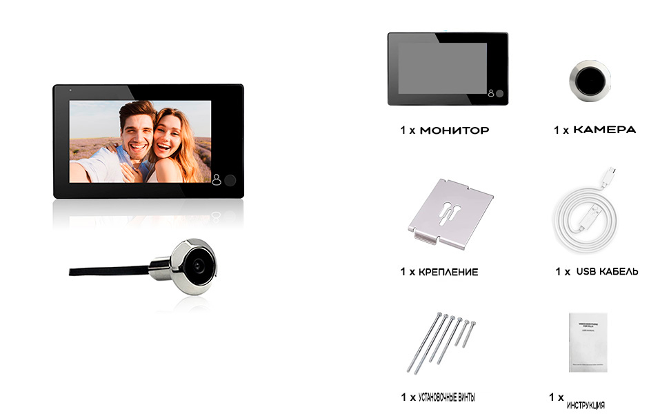 CARCAM Peephole Door Viewer (DDV-43)