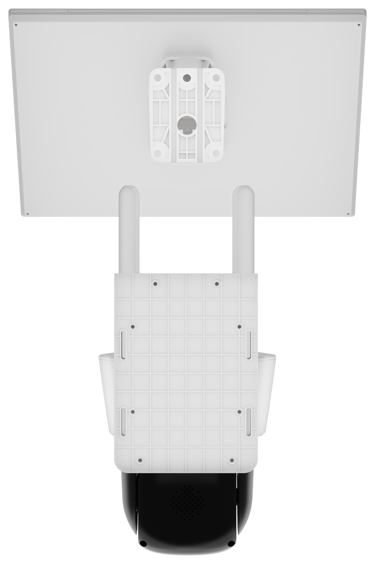 CARCAM 4MP Solar Outdoor PTZ Duel Lens Three View Camera V380BP8-4G