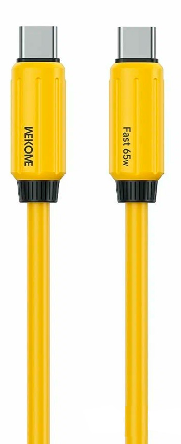 Wekome Fast Data Cable Type-C to Type-C 65W (WDC-28) Yellow