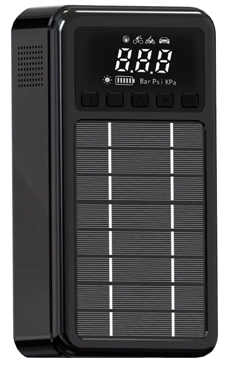 CARCAM 4in1 Jump Starter+Air Compressor+ Solar Power Bank+Led Lighting 10000mAh (CCMJS4)