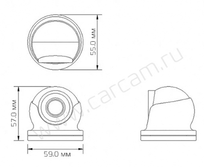 CARCAM CAM-598M (3.6mm)
