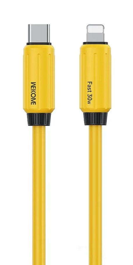 Wekome Fast Data Cable Type-C to Lighting 30W (WDC-29) Yellow