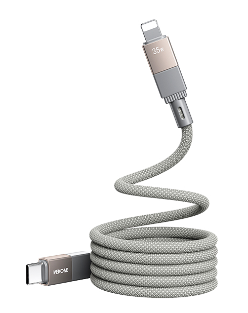 Wekome Magneto Series Magnetic Data Cable Type-C to Lighting 1m 35W (WDC-47) Grey
