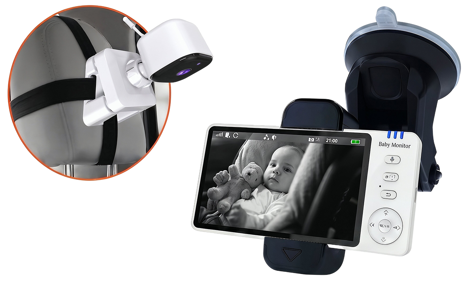 CARCAM Wireless Baby Car Monitor Camera 2000mAh (CCABM950)