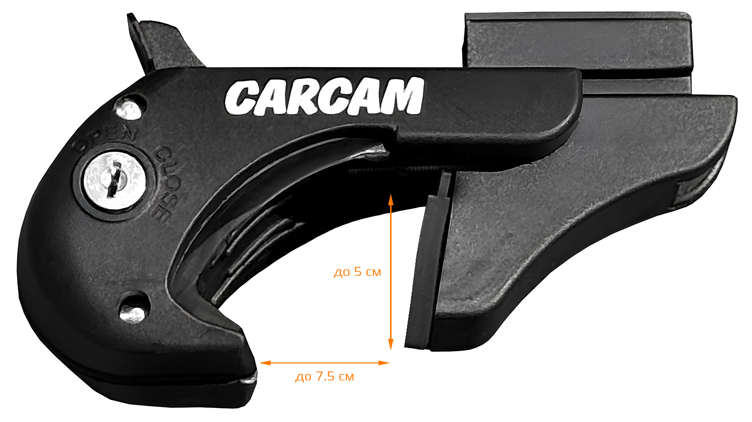 Багажник на рейлинги CARCAM ROOF RAIL 1350 мм 3 поперечины (CC8706) Silver