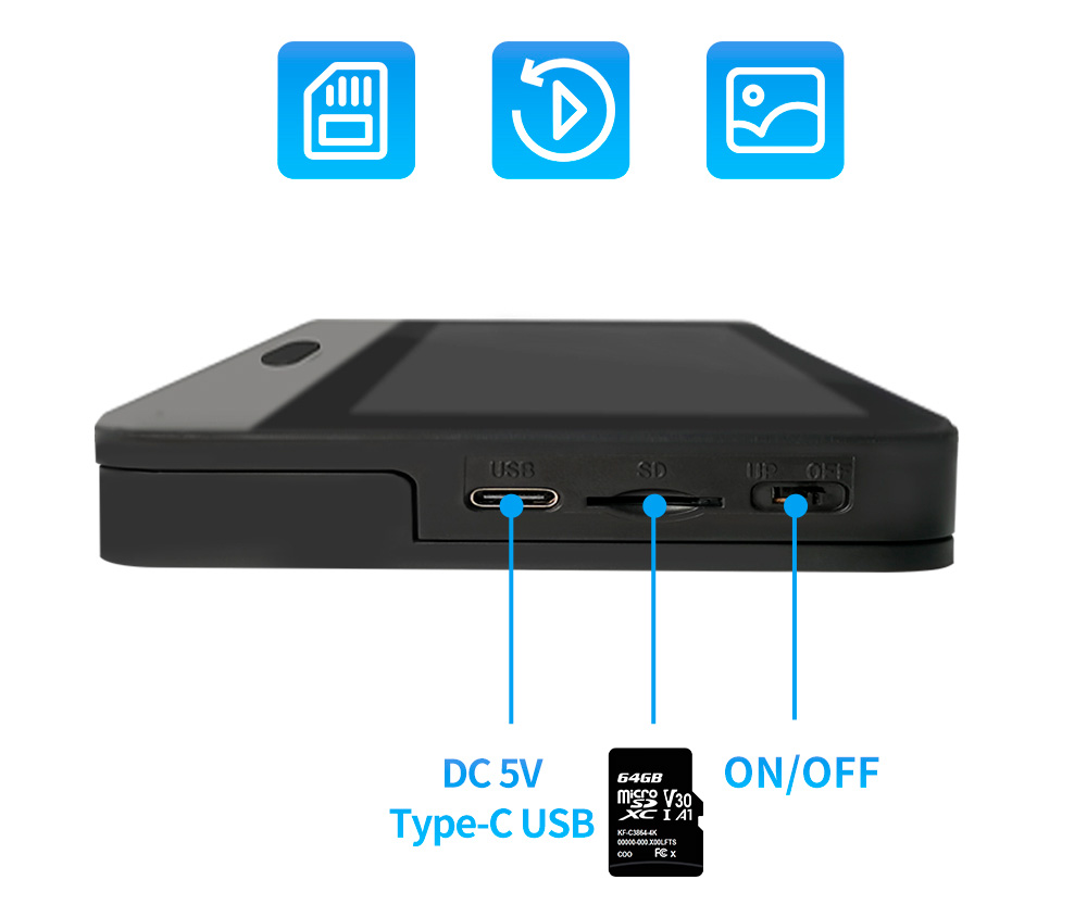 CARCAM WiFi Tuya Smart Peephole Camera Doorbell (DDV-S1)