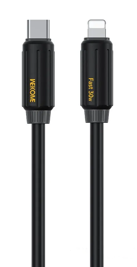 Wekome Fast Data Cable Type-C to Lighting 30W (WDC-29) Black