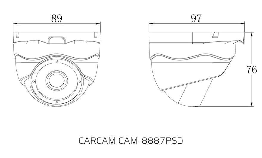 CARCAM CAM-8887PSD