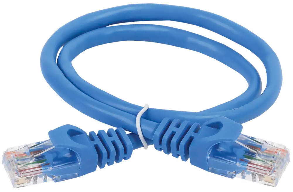 Кабель патч-корд U/UTP 5e кат. 5м синий