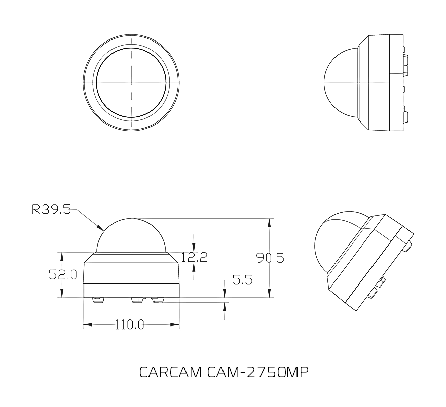 CARCAM 2MP Mini PTZ IP Camera CAM-2750MP