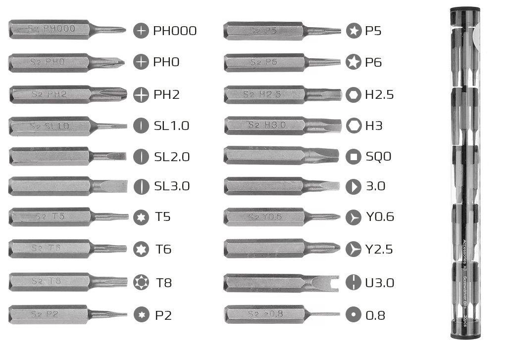 Комплект из 20 насадок