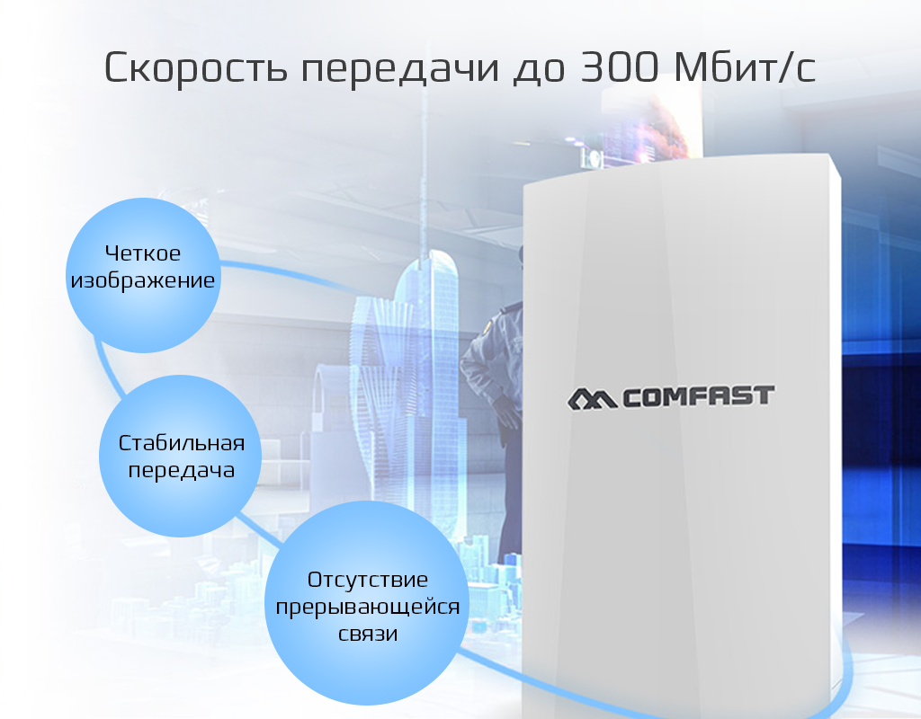 COMFAST Outdoor Wireless CPE 300Mbps 80mW (CF-E130N V2)-рич-2.png