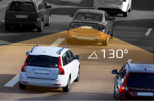 с углом обзора 130°