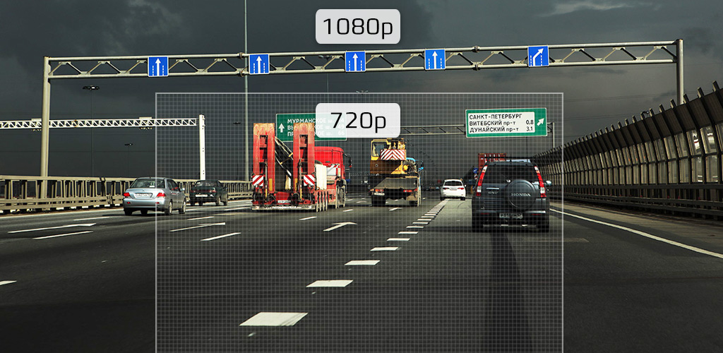 Автомобильный видеорегистратор-зеркало CARCAM Z5 - Запись в формате 1920x1080p