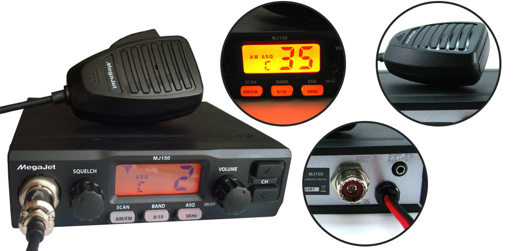 MegaJet MJ-150 – автомобильная радиостанция высокой мощности