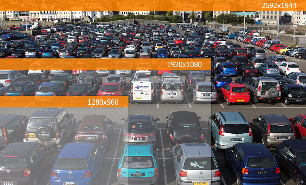 Высокое качество записи в разрешении 2592х1944p