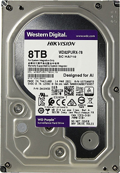 WD Purple WD82PURX, 8ТБ, HDD, SATA III, 3.5"