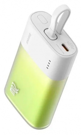 Xiaomi Baseus Pocket Fast Charging Power Bank Lighting 5200 mAh (PPKDC05L) Green