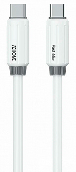 Wekome Fast Data Cable Type-C to Type-C 65W (WDC-28) White