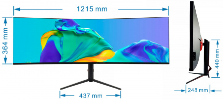 CARCAM Ultrawide Curved Monitor 49'' 75Hz (CCLED49C875)