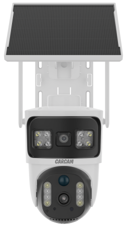 CARCAM 4MP Solar Outdoor PTZ Dual View Camera V380BP5Plus-4G