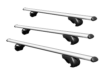 Багажник на рейлинги CARCAM ROOF RAIL 1350 мм 3 поперечины (CC8706) Silver