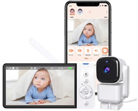 CARCAM WiFi Baby Monitor Camera (CCABM720S)