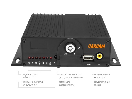 Комплект мониторинга транспорта CARCAM MVR KIT 4422/141X4
