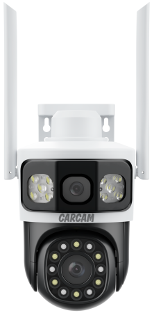 CARCAM 4MP Outdoor PTZ Triple View Camera V380BP7-WIFI