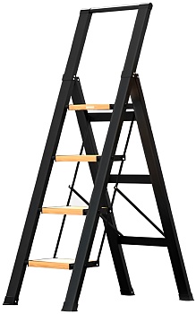 Bafen Midoli 4-Step Household Ladder With Handrails