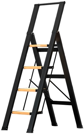 Bafen Midoli 4-Step Household Ladder With Handrails
