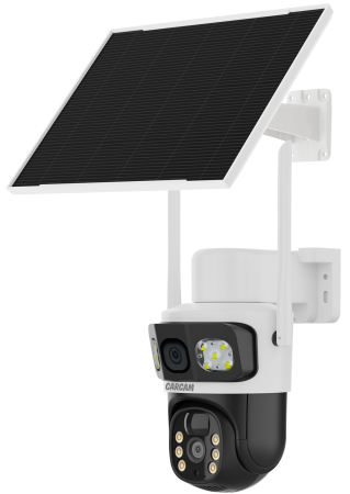 CARCAM 4MP Solar Outdoor PTZ Triple View Camera V380BP8Pro-WIFI