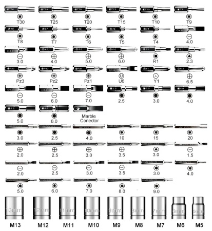 JAKEMY Screwdriver Toolkit 69 In 1 (JM-6111)