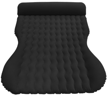 CARCAM Inflatable Auto Airbed, Auto Air Pump, 170x133 cm. (CCMTE1758) Black