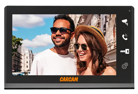 CARCAM 7" 4 Wire Video Intercom Kit (CCJDS4Vi03A7W)