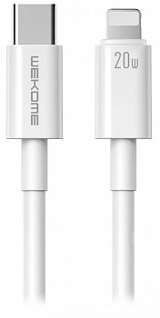 Wekome Origin Series Fast Data Cable Type-C to Lighting 1m 20W (WDC-168) White