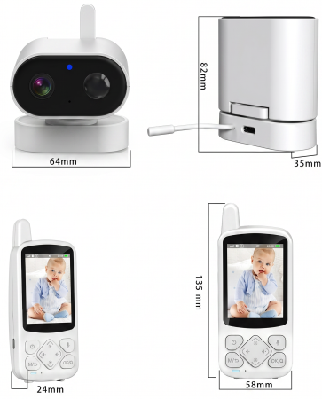 CARCAM Wireless Baby Monitor Camera (XMABM800)